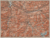 ALBULA ALPS. Thusis Tiefenkastel Savognin Piz Ela/d'Err/Calderas Salux 1911 map
