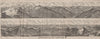 PIZ LANGUARD PANORAMA. Bernina Roseg Monte Rosa Mont Blanc Cristallo 1911 map