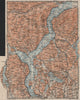 LAGO MAGGIORE. Lake Maggiore. Varese Varesa Pallanza. Topo-map. Italy 1911