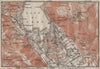 COMO ENVIRONS. Brunate San Giorgio. Italy mappa. BAEDEKER 1911 old antique