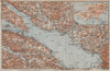LAKE CONSTANCE inset LINDAU. Konstanz St Gallen Bregenz. Topo-map 1913 old