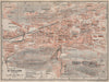 ST. GALLEN. town city stadtplan. Switzerland Suisse Schweiz. BAEDEKER 1913 map