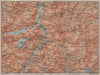 GLARUS area. Braunwald Bächistock Netstall Mollis Näfels Elm. Topo-map 1913