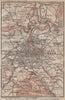 BERN BERNE ENVIRONS. Switzerland Suisse Schweiz carte karte. BAEDEKER 1913 map