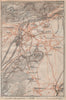 INTERLAKEN ENVIRONS. Unterseen Matten Aarmuhle Wilderswyl. Schweiz 1913 map