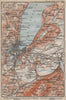 GENEVA GENÈVE GENF ENVIRONS. Switzerland Suisse Schweiz carte karte 1913 map
