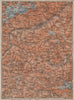 LOWER ENGADINE. Livigno Bormio Ftan Scuol Silvretta Range Piz Buin 1913 map