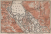 COMO ENVIRONS. Brunate San Giorgio. Italy mappa. BAEDEKER 1913 old antique
