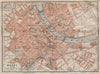 BÂLE BASEL. Basle. town city stadtplan. Switzerland Suisse Schweiz 1922 map