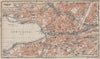ZÜRICH. Zurich. town city stadtplan. Switzerland Suisse Schweiz 1922 old map