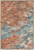 UPPER LAUTERBRUNNEN VALLEY/WALL. Mürren Grosshorn Breithorn Jungfrau 1922 map