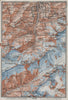 UPPER LAUTERBRUNNEN VALLEY/WALL. Mürren Grosshorn Breithorn Jungfrau 1928 map