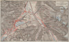 ST MORITZ & PONTRESINA. Celerina Cresta Piz Vadret/Muraigl/Languard 1928 map