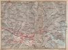 GRINDELWALD area. Wetterhorn Faulhorn Krinnehorn. Topo-map. Schweiz 1938