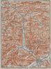 ACHENSEE & environs. Jenbach Achenkirch. Topo-map. Austria Österreich 1923