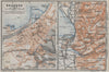 BREGENZ town city stadtplan and environs. Österreich Austria karte 1923 map