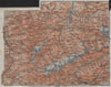 ZILLERTALER ALPEN ALPS. Mayrhofen Matrei Steinach. Tyrol/Südtirol 1923 old map