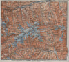 VENEDIGERGRUPPE. OBERPINZGAU. HOHE TAUERN. Mittersill Prägraten  karte 1923 map