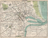 ABERDEEN town/city plan. Scotland. BARTHOLOMEW 1911 old antique map chart