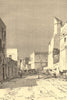 Sfax - View taken in the Leonec Street. Tunisia 1885 old antique print picture