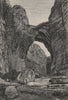 Natural Arch of Constantine/Qasentina, Oued Rhumel/Rummel Gorge. Algeria 1885