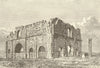 Lambaesis/Lambaesa Roman ruins. The Praetorium. Algeria 1885 old antique print