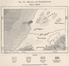 Mogador (Essaouira) and neighbourhood. Morocco 1885 old antique map plan chart