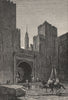 Fes - Gateway of the Kasbah. Morocco 1885 old antique vintage print picture