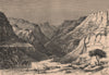 The Egueri Gorge. Africa. The Sahara 1885 old antique vintage print picture