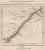 The Congo Falls below Stanley Pool (Pool Malebo) . Congo Basin 1885 old map