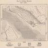 Lorenço Marques (Maputo) . Mozambique 1885 old antique vintage plan chart