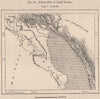 North End of Lake Nyassa(Lake Malawi).East Africa.Malawi Tanzania 1885 old map