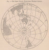 The Great Oceanic Hemisphere (Western Section) . World 1885 old antique map