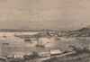 View of Noumea, from the Artillery barracks. New Caledonia. Melanesia 1885