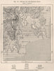 Hobart and the Derwent river. Australia 1885 old antique map plan chart