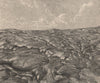 Lava Streams of Kilauea. Hawaii. Hawaii 1885 old antique vintage print picture