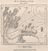 Frederikshaab Glacier/Isblink. Greenland 1885 old antique map plan chart