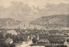 General view of St. John's, Newfoundland. Canada 1885 old antique print