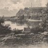 Mississippi Scenery; view taken at Fort Snelling. Minnesota 1885 old print