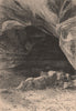 Source of the Kanab Wash. Arizona 1885 old antique vintage print picture