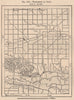 Townships in Iowa. United States 1885 old antique vintage map plan chart