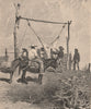 Shambles in Texas. United States 1885 old antique vintage print picture