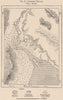 Colorado Estuary. Mexico 1885 old antique vintage map plan chart
