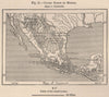 Closed Basins of Mexico 1885 old antique vintage map plan chart