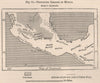 Prevailing diseases in Mexico 1885 old antique vintage map plan chart
