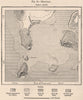 Mazatlan. Mexico 1885 old antique vintage map plan chart