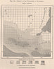 Density of the population in Guatemala. Central America 1885 old antique map