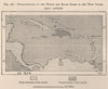 Preponderance of the white & black races in the West Indies.Caribbean 1885 map