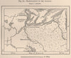 Ramifications of the Atabapo. Venezuela 1885 old antique map plan chart