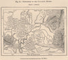 Confluence of the Guayaquil Rivers. Guayas Los Rios. Ecuador 1885 old map